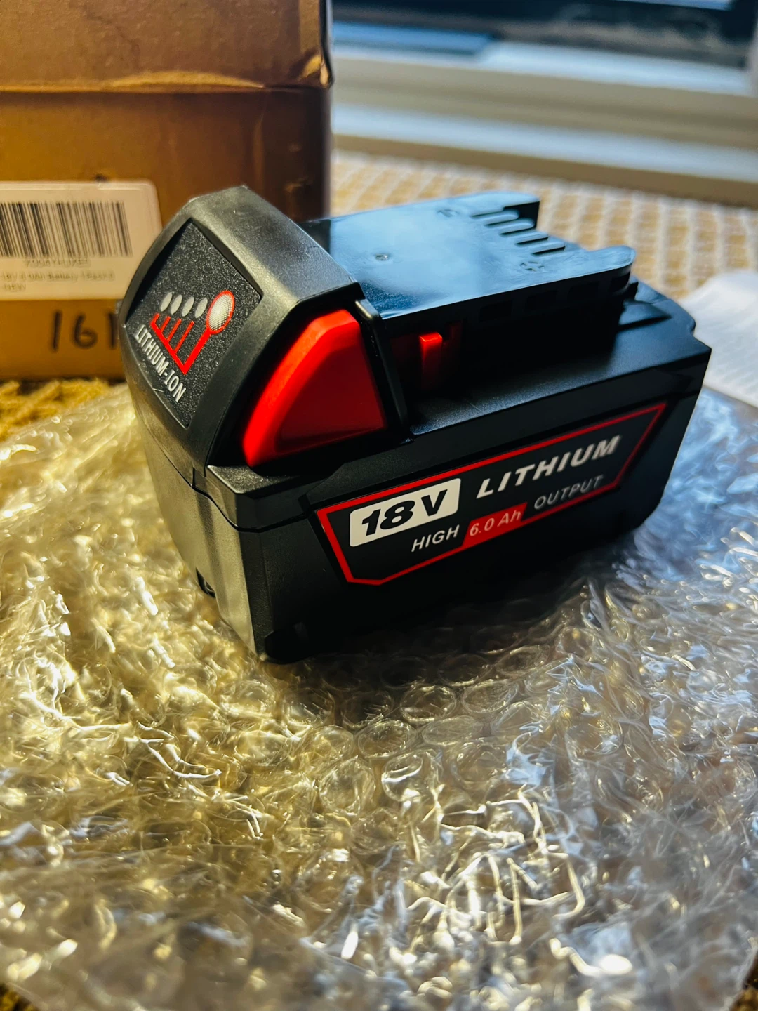 18V 6.0Ah Lithium-Ion Rechargeable Battery