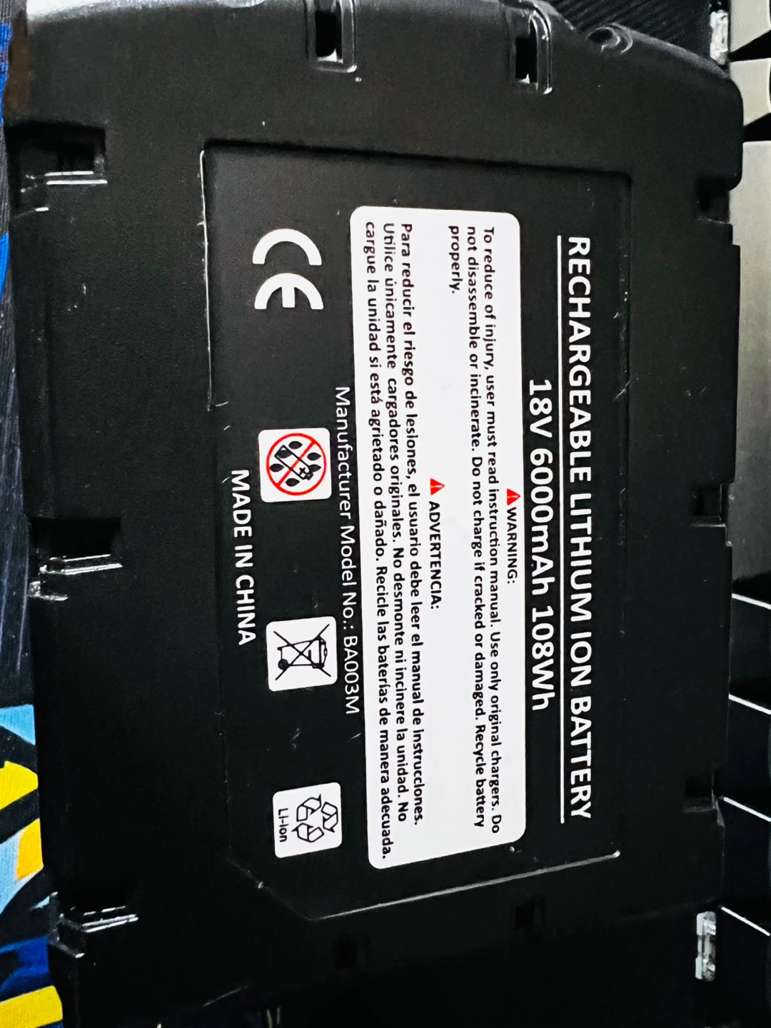 18V 6.0Ah Lithium-Ion Rechargeable Battery - photo 5