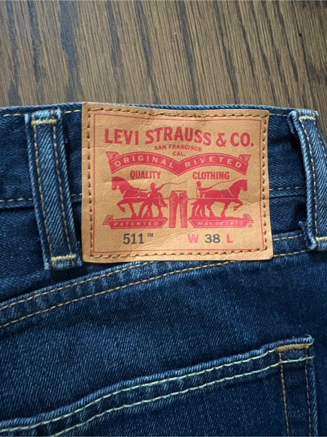 Levi's 511 Men's Denim Shorts W 38 L - photo 2