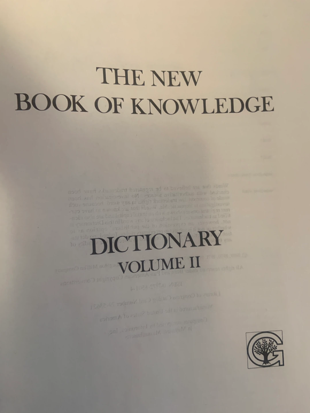 The New Book of Knowledge Dictionary Volume I & 2 - photo 5