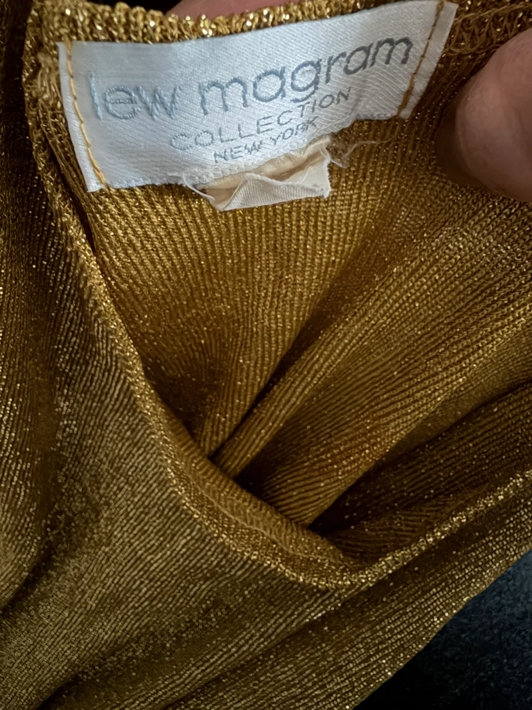 Lew Magram Collection Gold Metallic Tank Top - photo 3