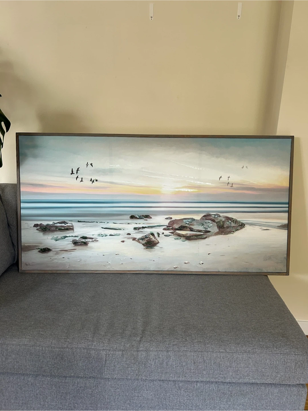 Framed Beach Landscape Art - photo 2