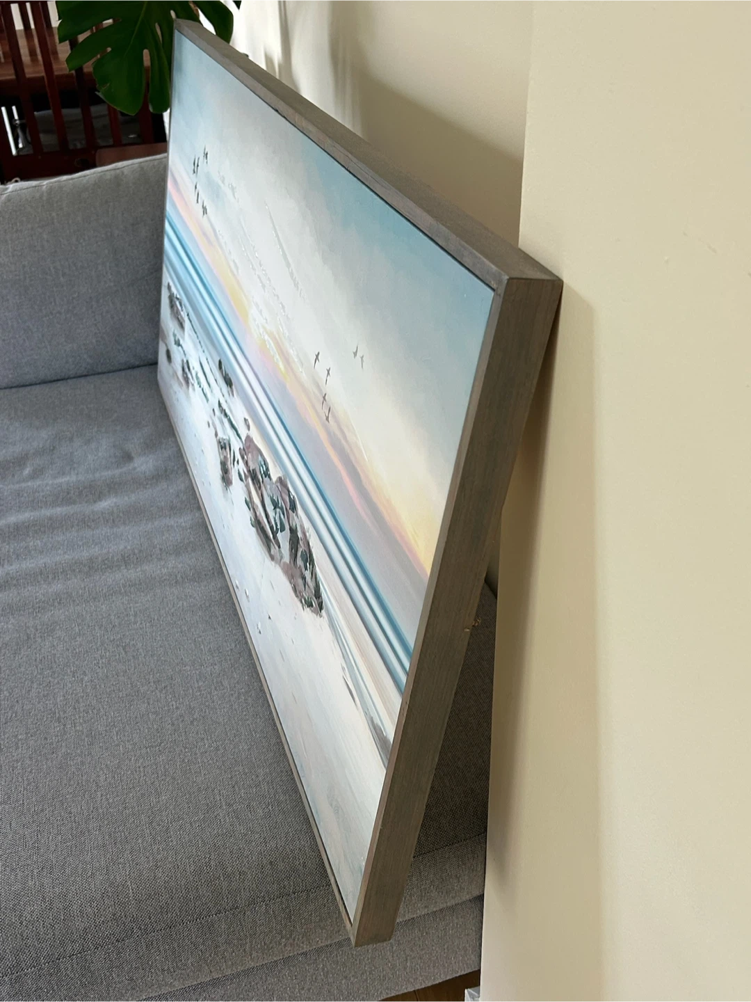 Framed Beach Landscape Art - photo 4