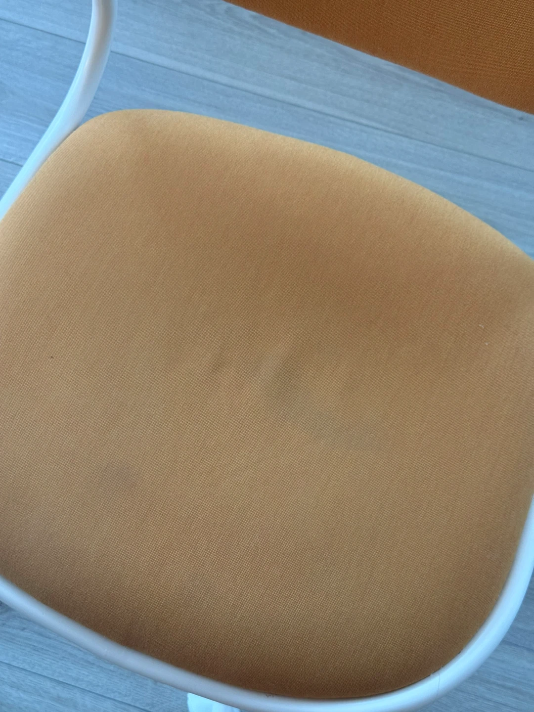 Orange fabric office chair - photo 3
