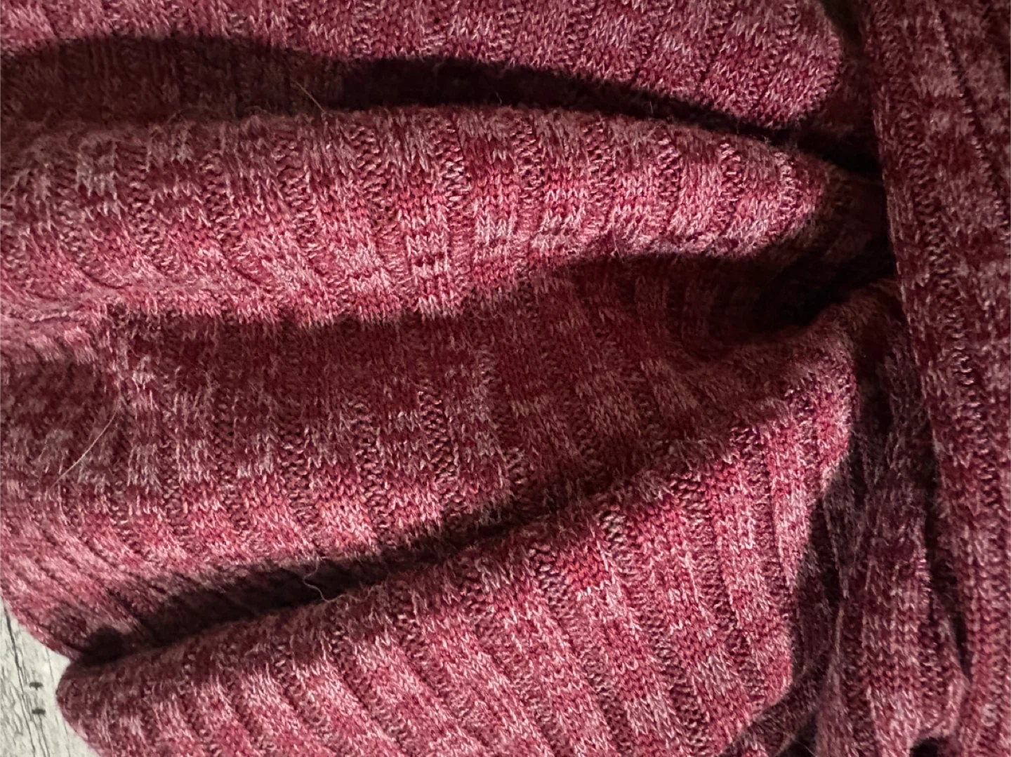 Burgundy Ribbed Long Sleeve Twist Front Top - photo 3