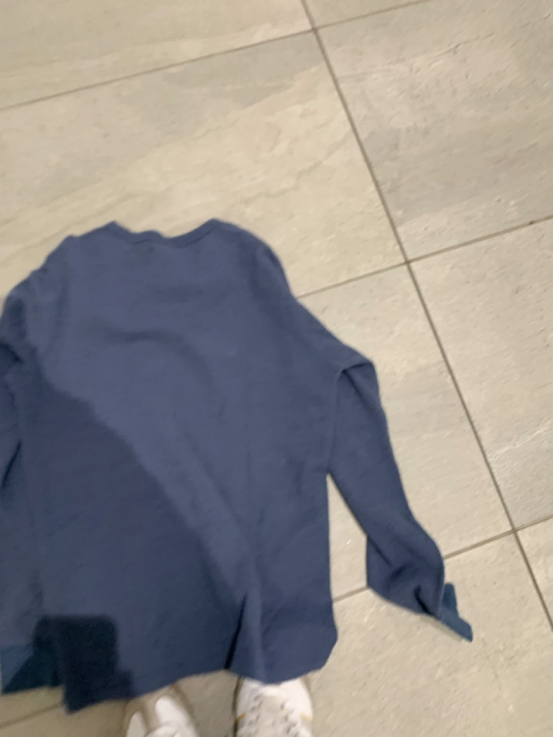 Uniqlo Long Sleeve Thermal Shirt - Blue - photo 2