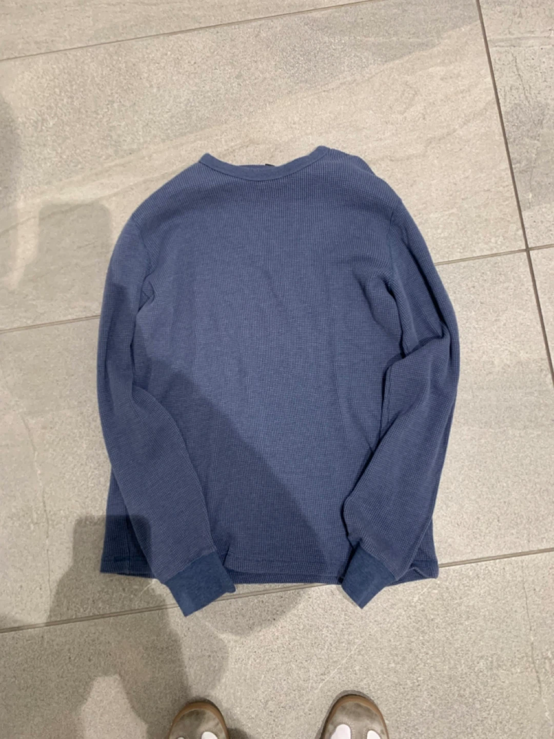 Uniqlo Long Sleeve Thermal Shirt - Blue