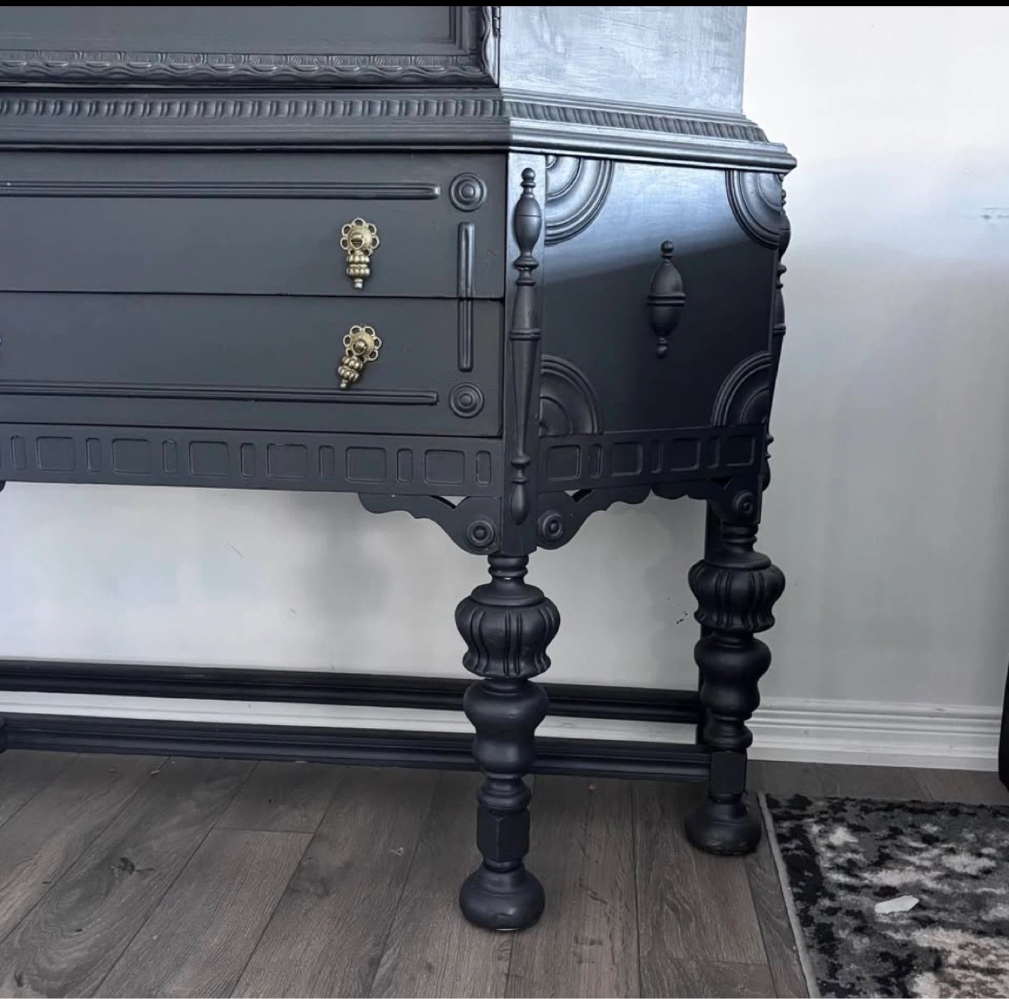 Vintage China Cabinet with Drawers - photo 4