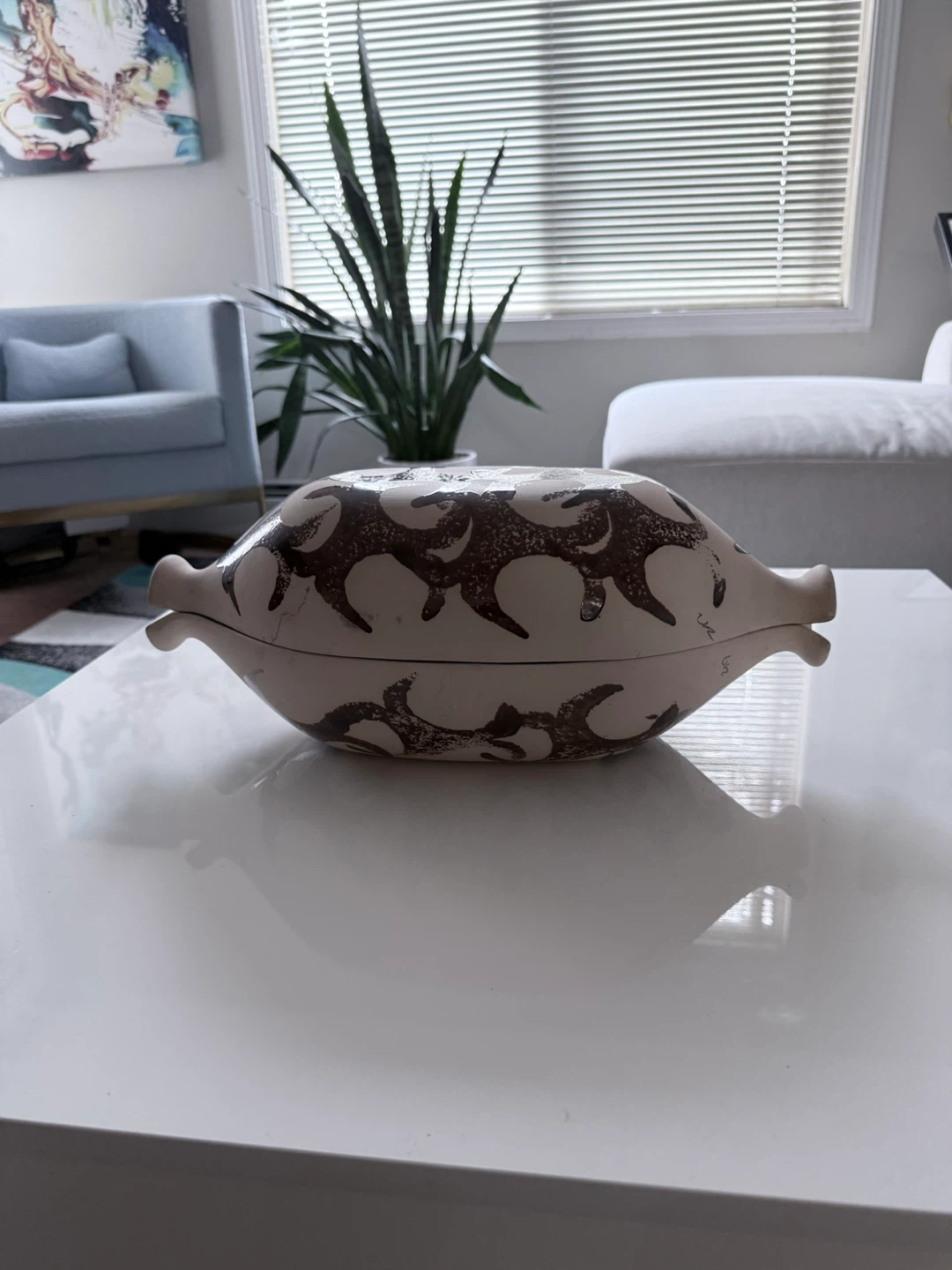 Rare Ceramic Dutch Oven