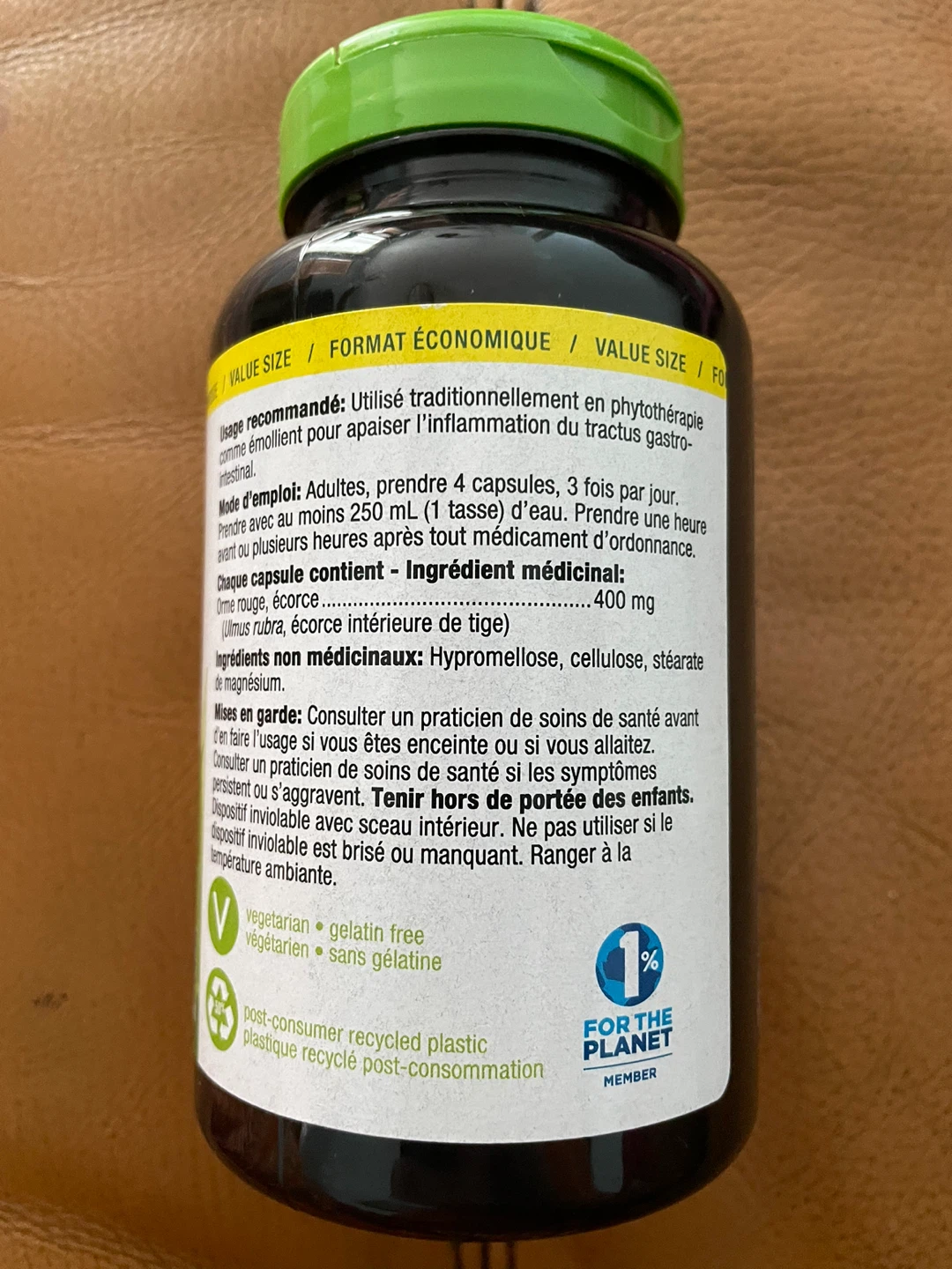 Nature's Way Slippery Elm Bark Capsules - 180 Count - photo 2