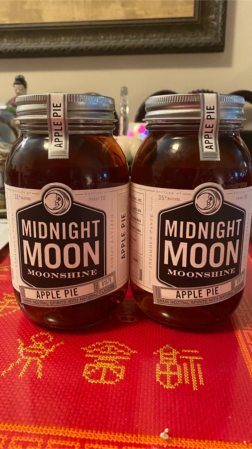 Midnight Moon Apple Pie Moonshine Infused Liquor