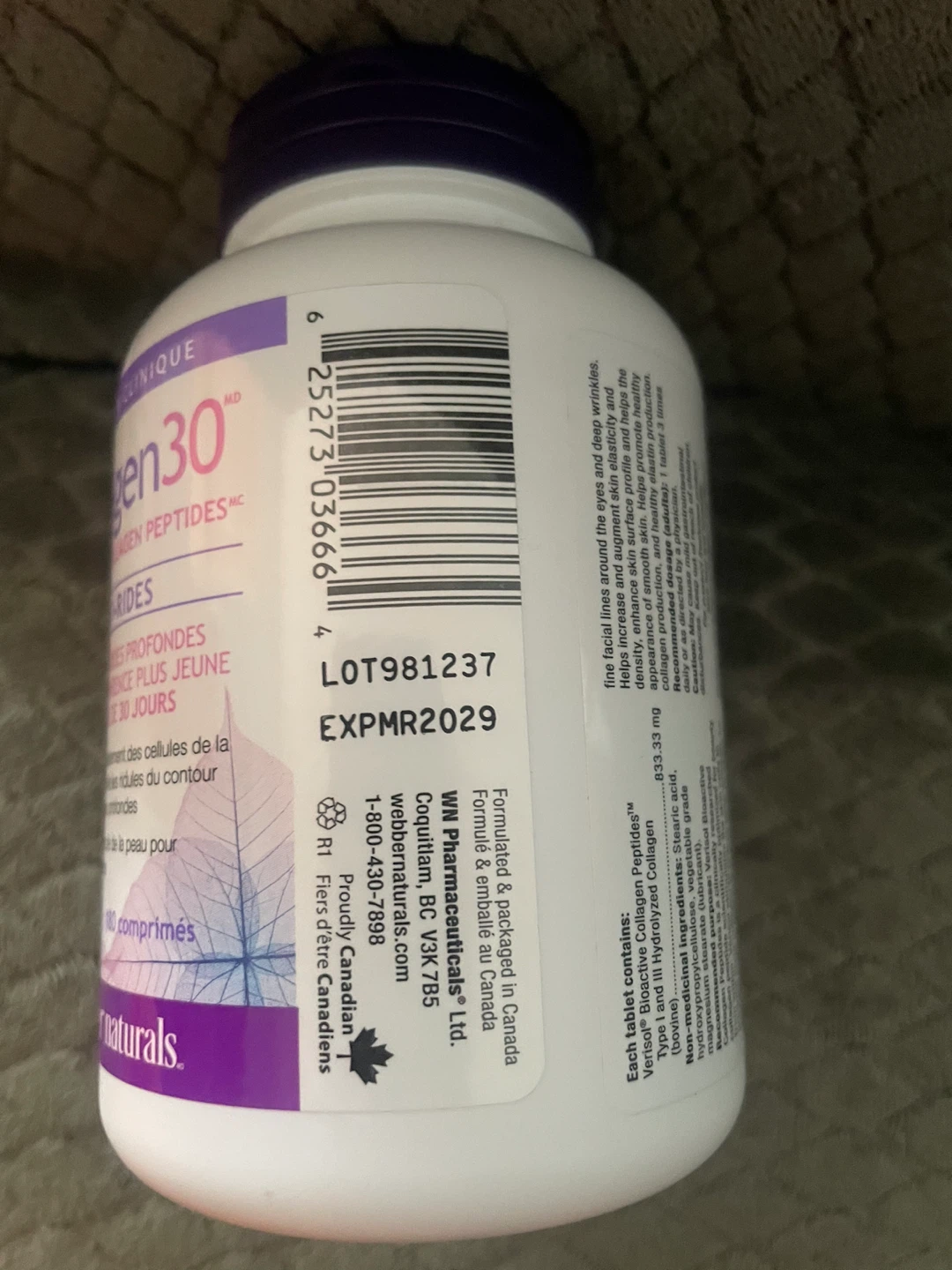Webber Naturals Collagen30 Anti-Wrinkle Tablets - 180 Count - photo 4