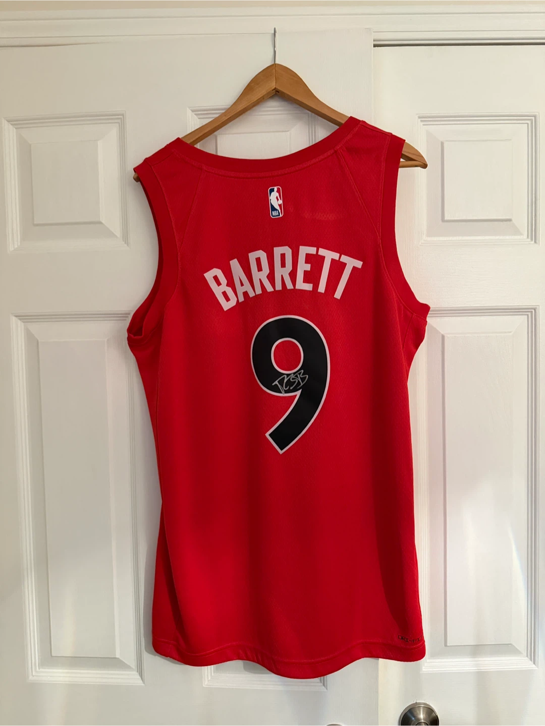 Signed Toronto Raptors RJ Barrett Jersey Size 48