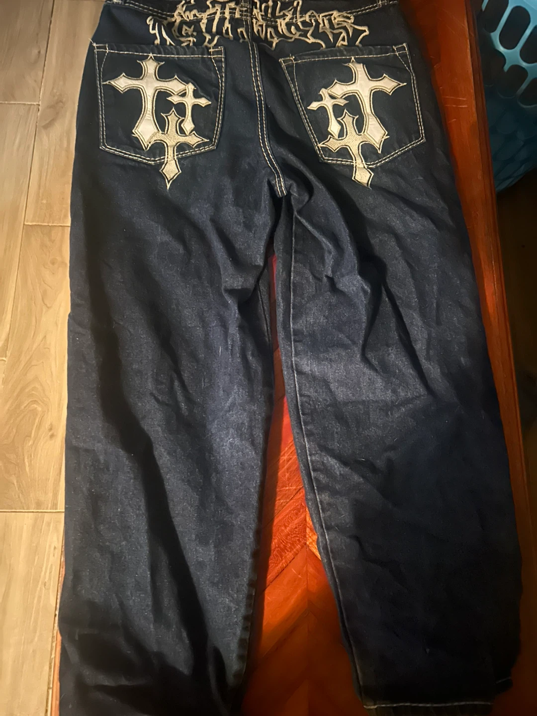 Ambush 28 "Cross" Embroidered Denim Jeans - photo 3