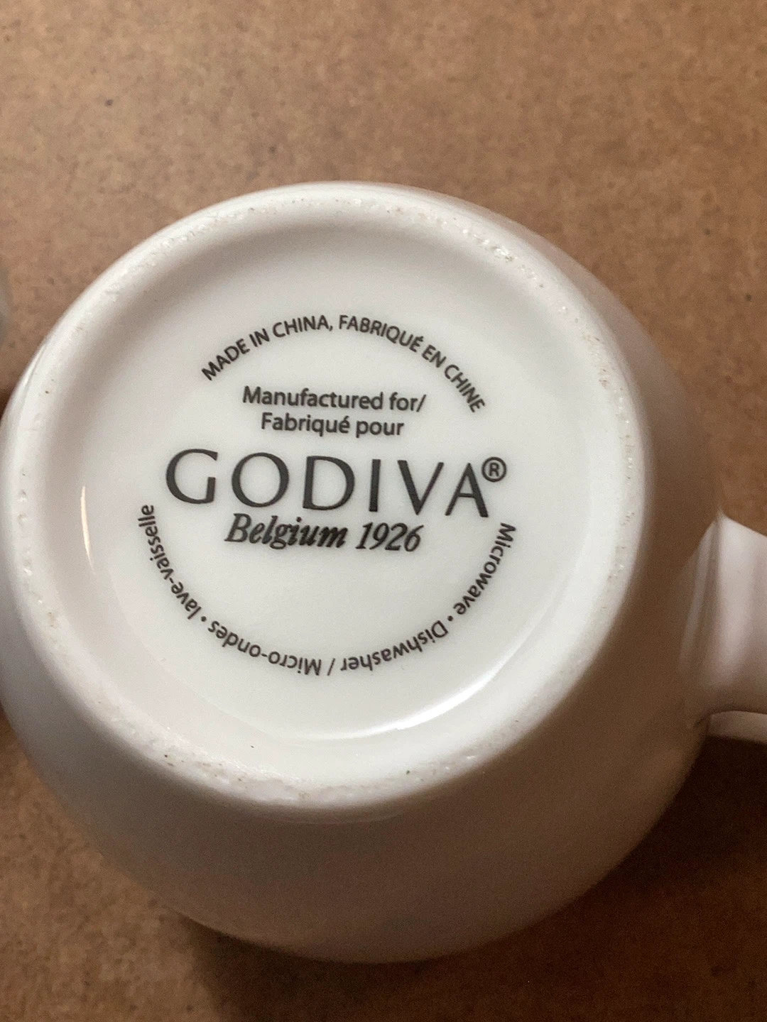 Godiva Mugs Set - White with Gold Dots - photo 5