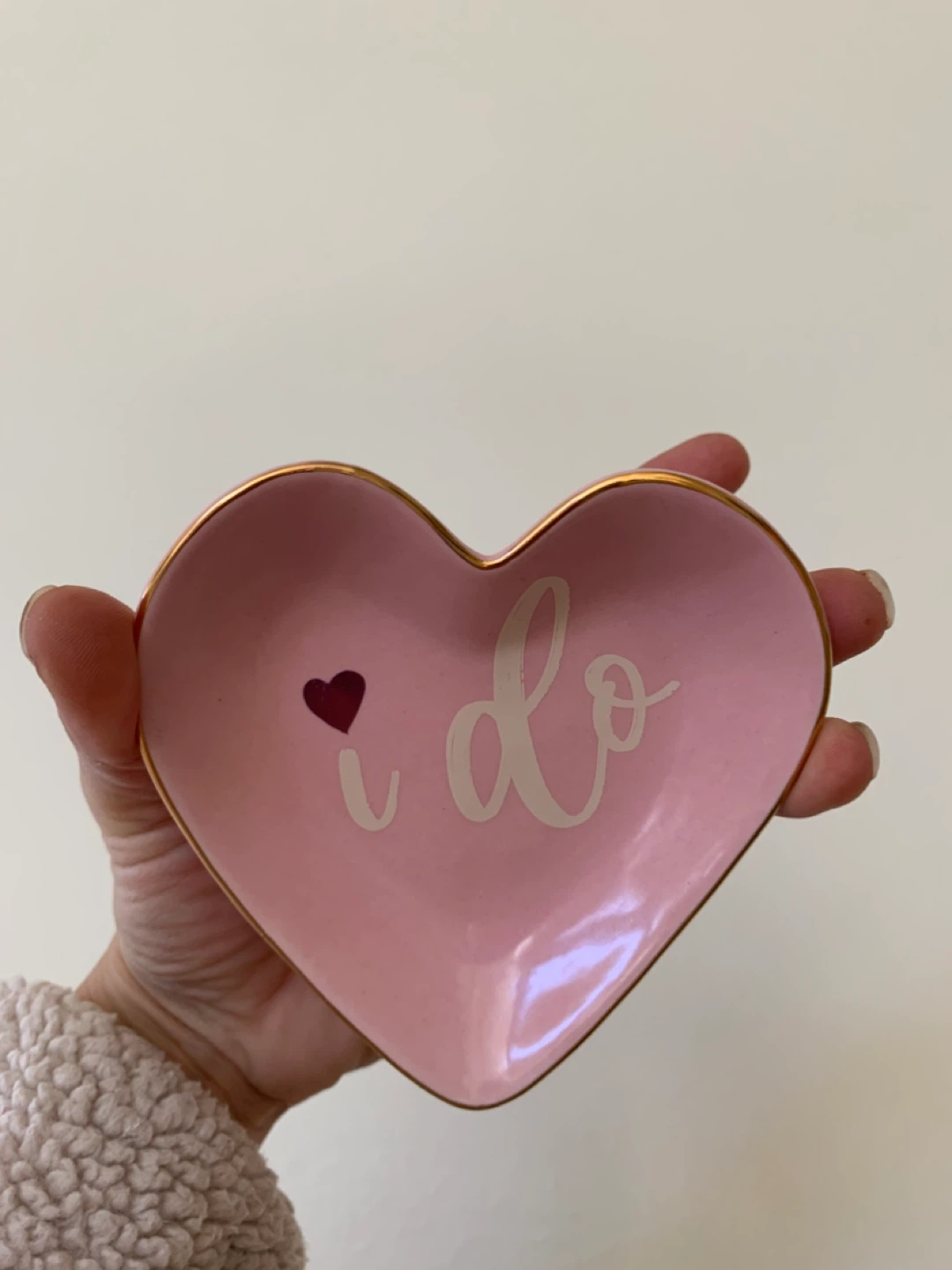 Pink Heart "I Do" Ring Dish - photo 4