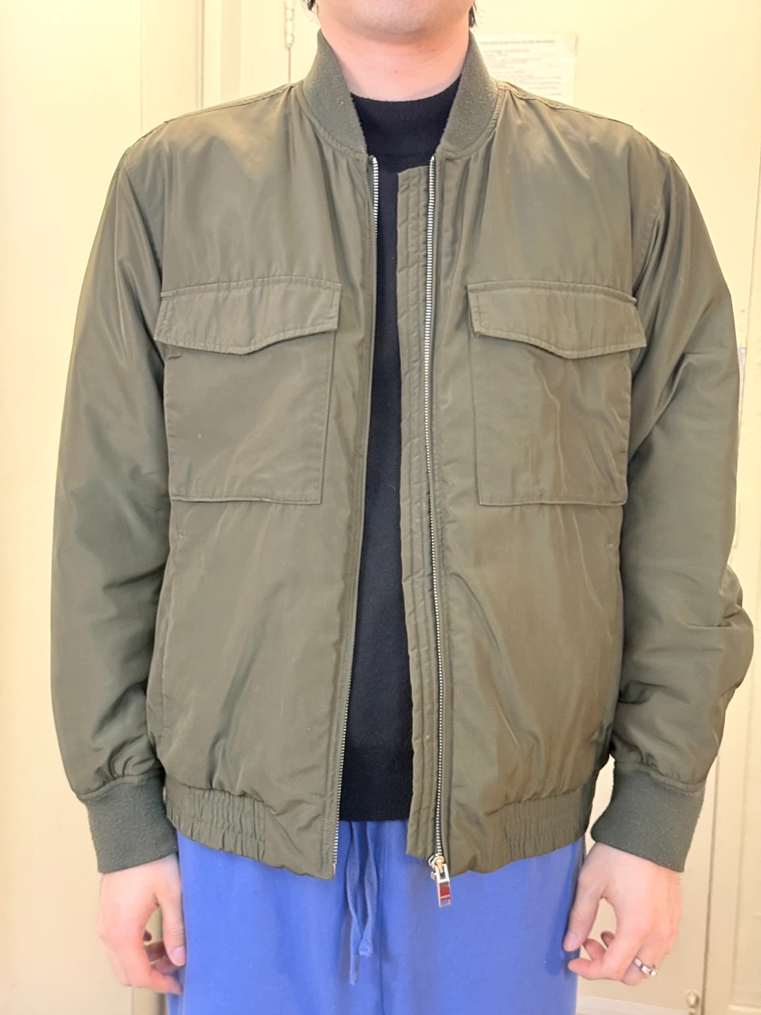 Andew Bomber Jacket - Olive Green