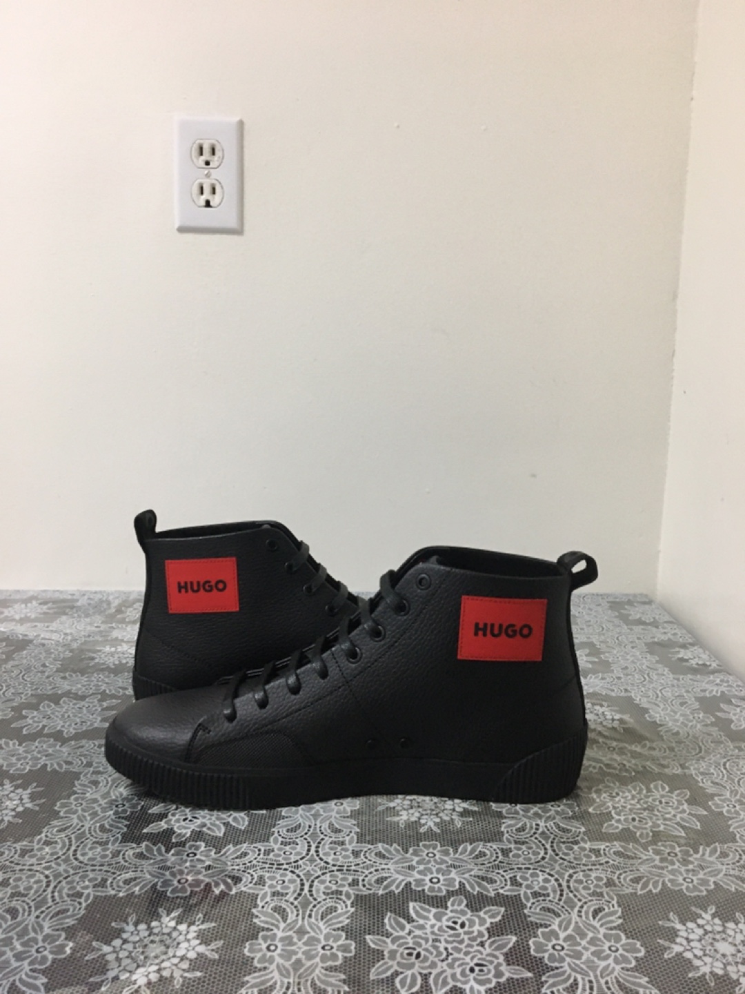 HUGO Black High-Top Sneakers - photo 5
