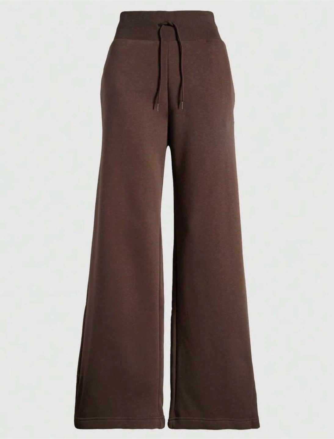 New 2pcs Brown Set Hooded Sweatshirt and Wide Leg Sweatpants - photo 4