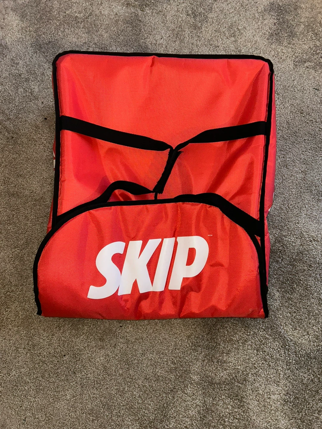 SkipTheDishes Red Insulated Food Delivery Bag