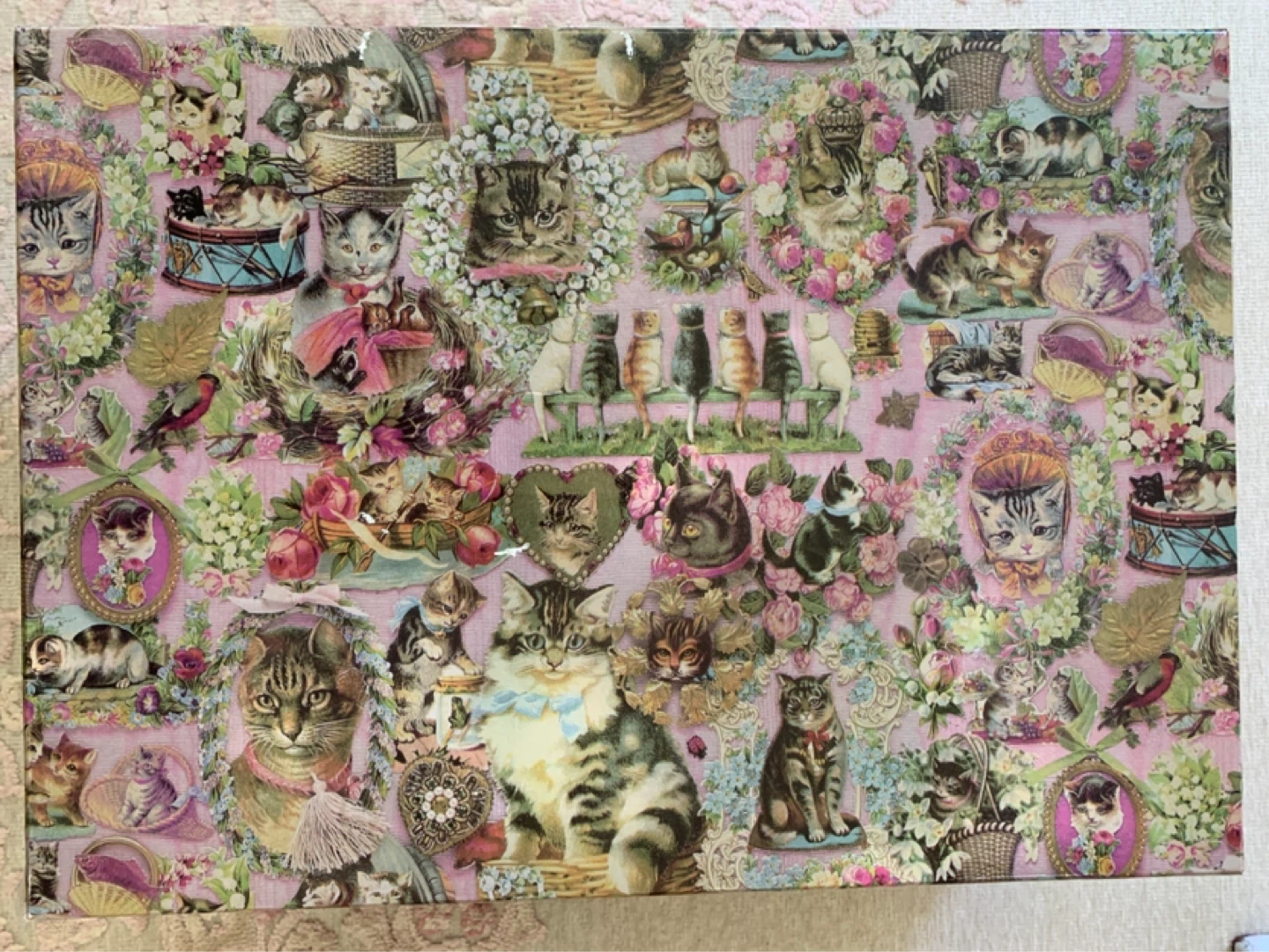 Vintage Style Cat Decor Storage Box - photo 2
