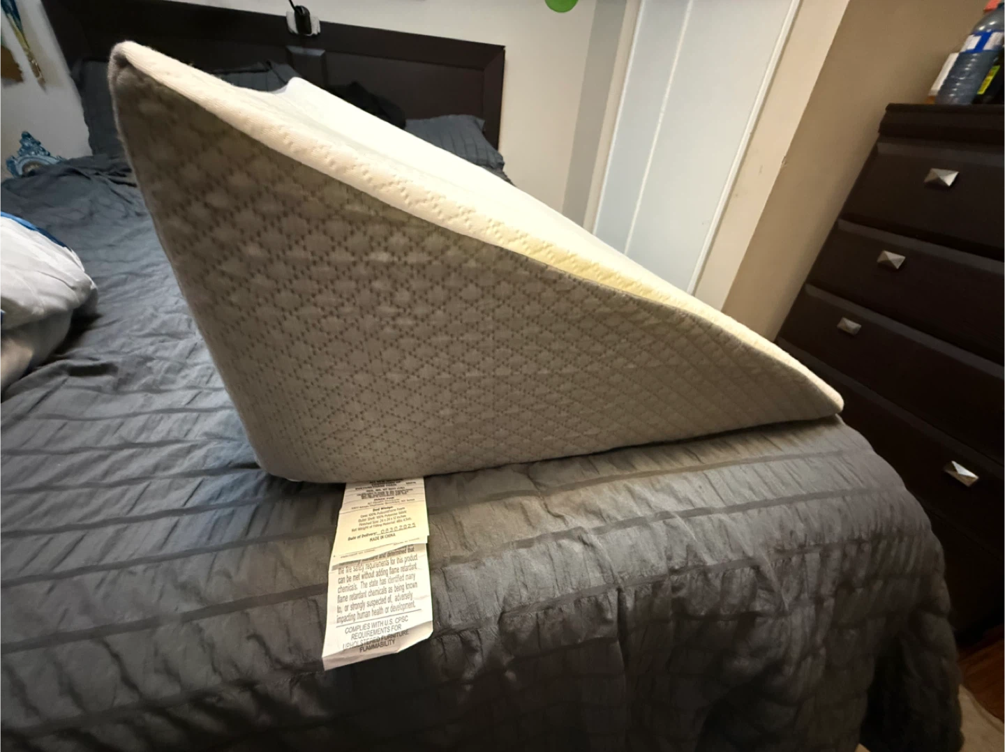 Bed Wedge Pillow K2 Health Products 24 x 24 x 12 inches