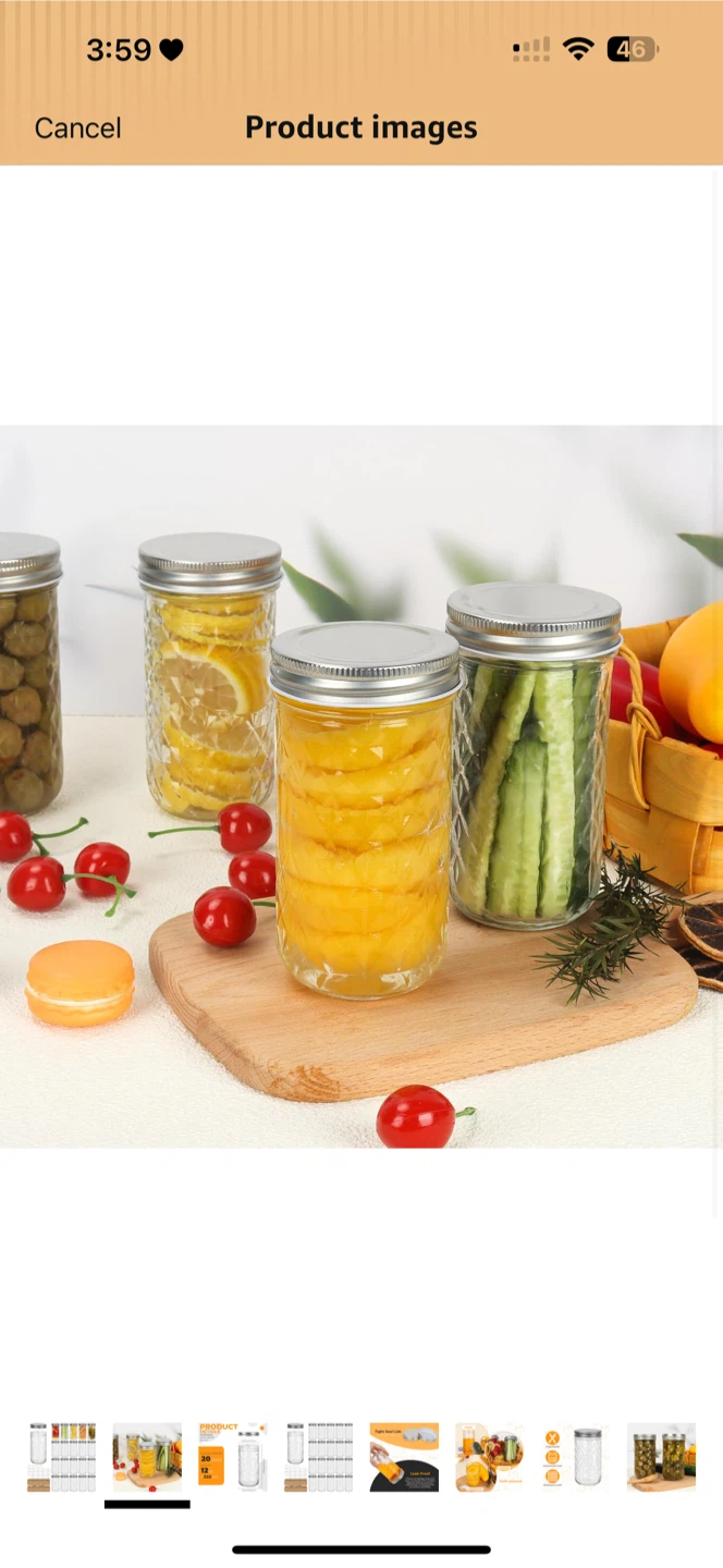 Eathtek 12 oz Mason Jars 20 Pack - photo 2