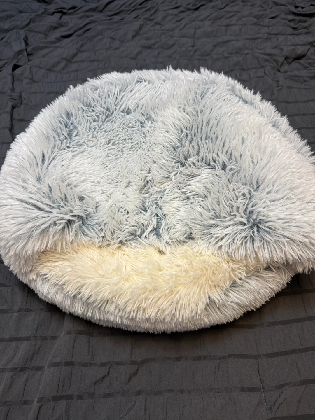 Plush Pet Bed - Cozy Round Cat/Dog Bed - photo 3