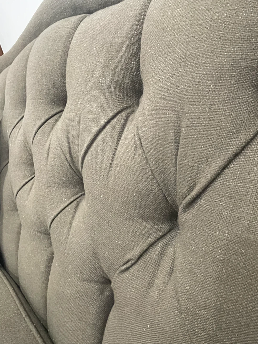 Tufted Sofa with Wooden Legs - photo 2