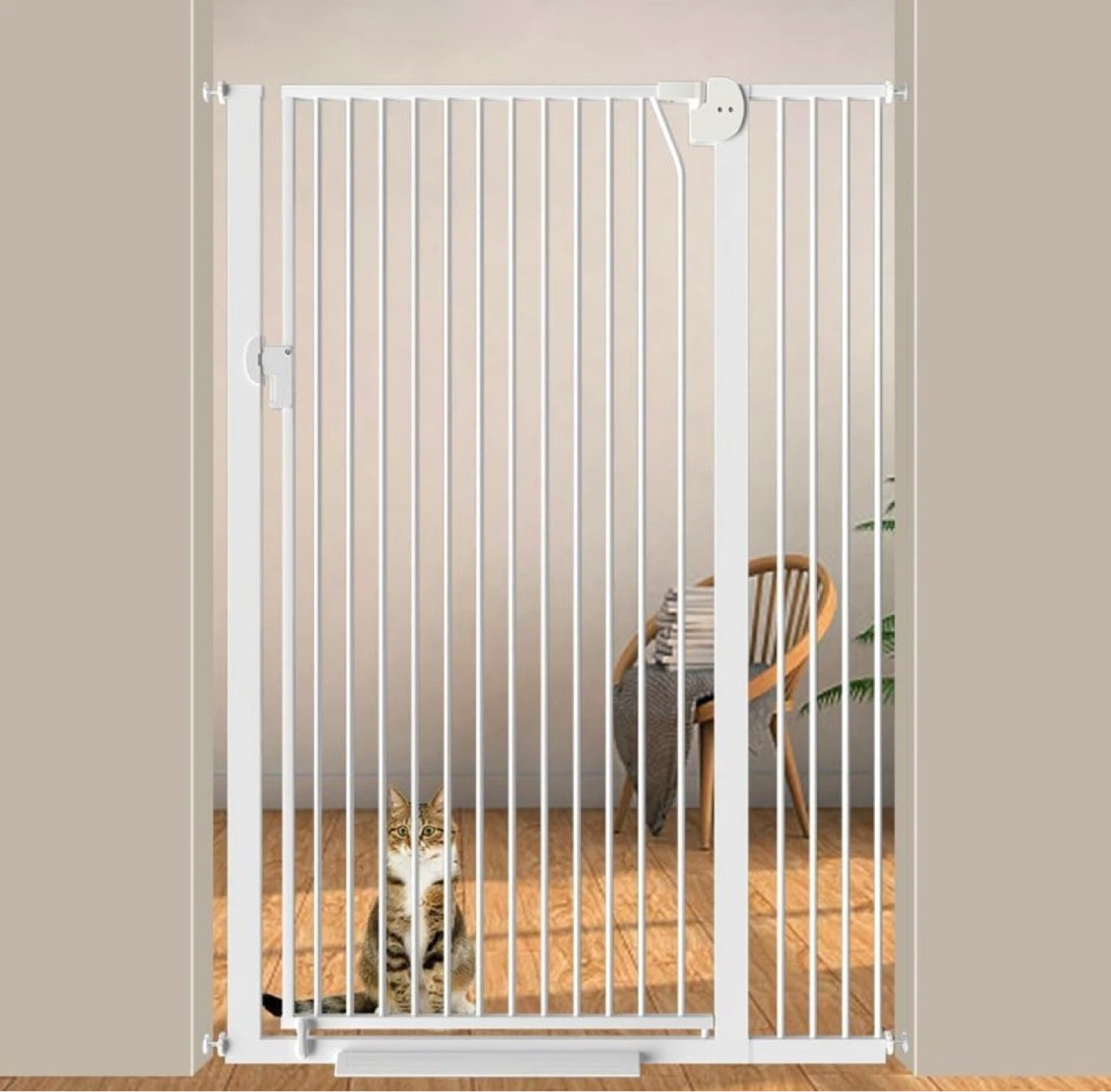 59” Extra Tall Cat & Dog Gate, 32.6-36.2" Wide - photo 2