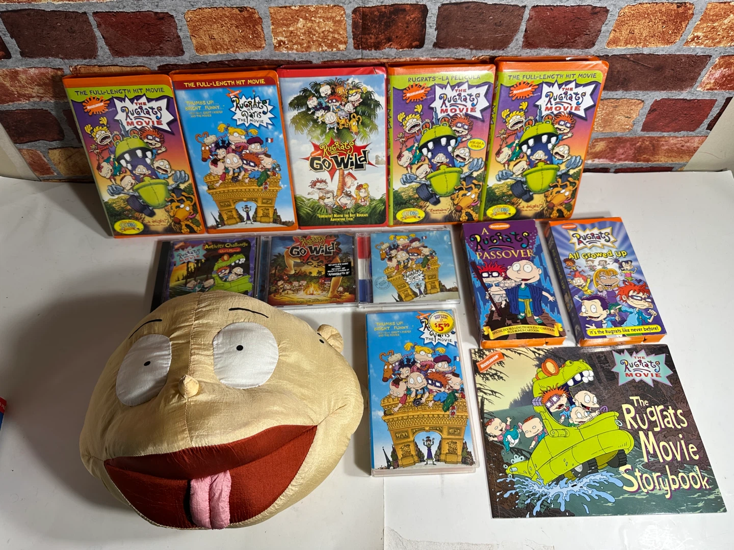 The Rugrats Movie Plush Pillow and DVDs Collection