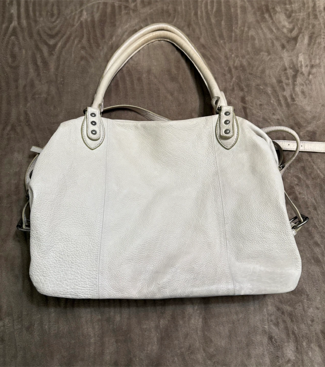 WE THE FREE Cream Leather Satchel Bag - photo 2
