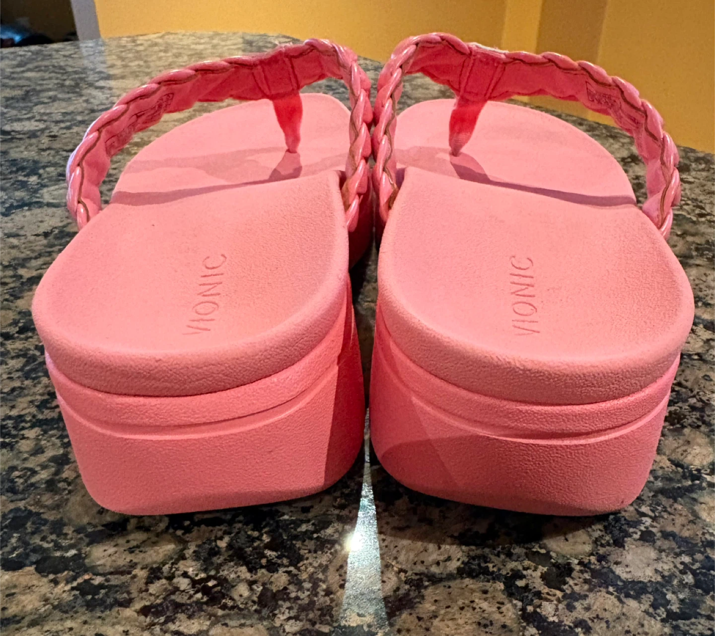 Vionic Pink Braided Flip Flops - photo 4