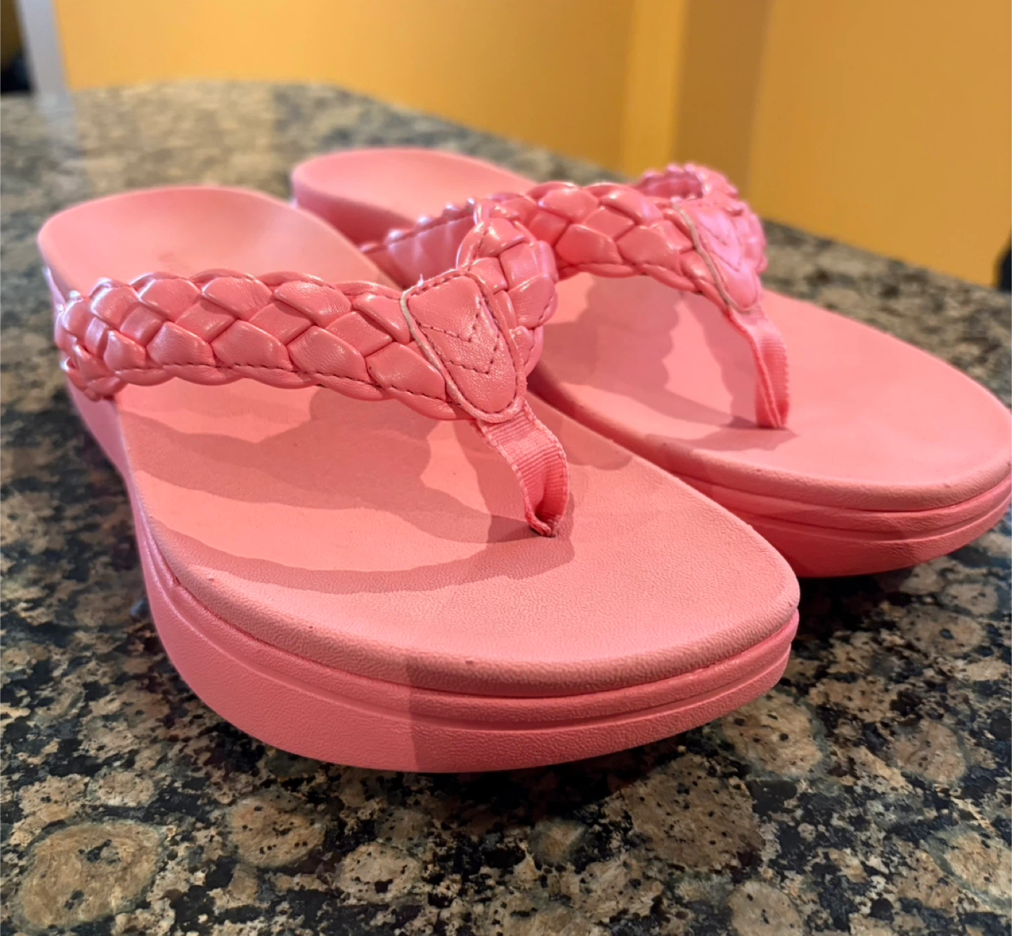 Vionic Pink Braided Flip Flops - photo 3