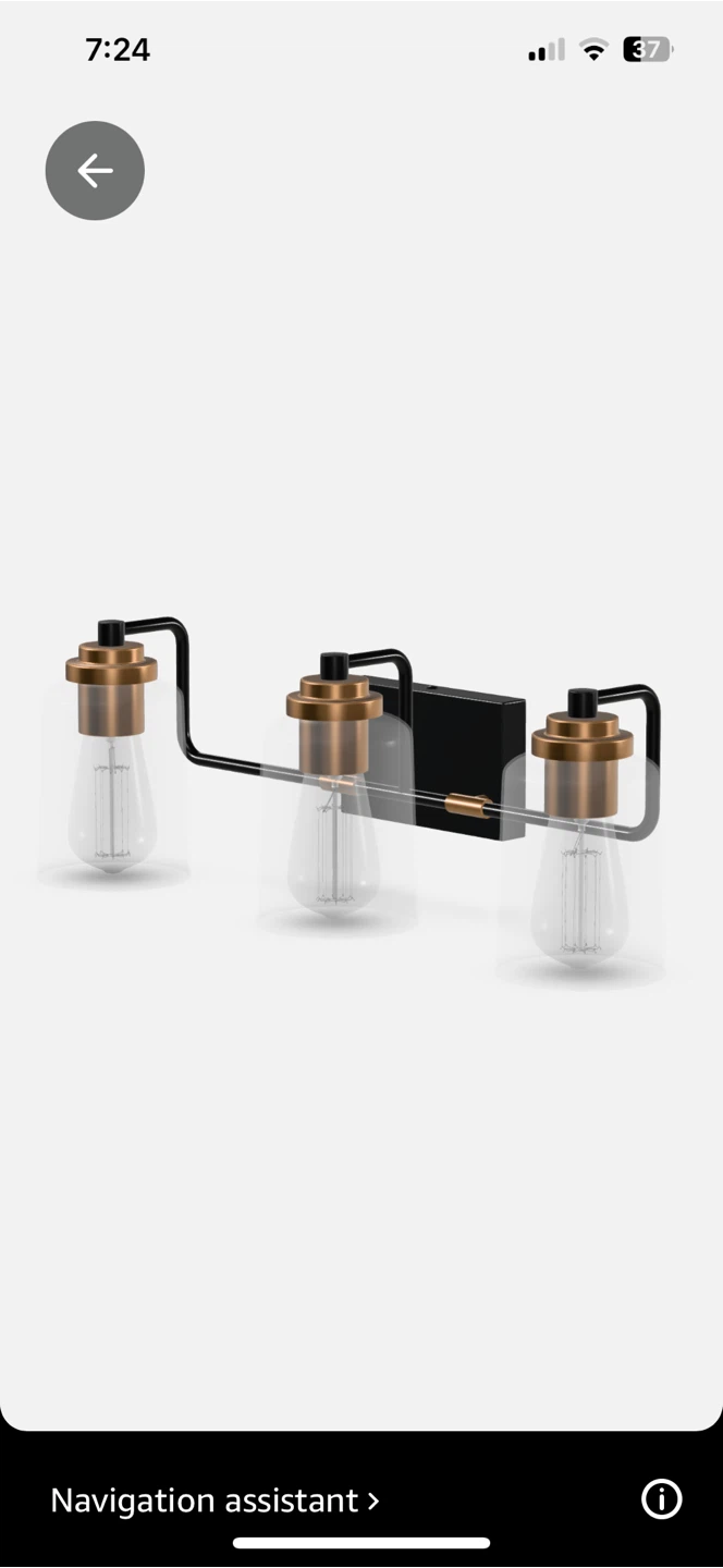 SOLFART 3 Head Vintage Bath Vanity Light - photo 3