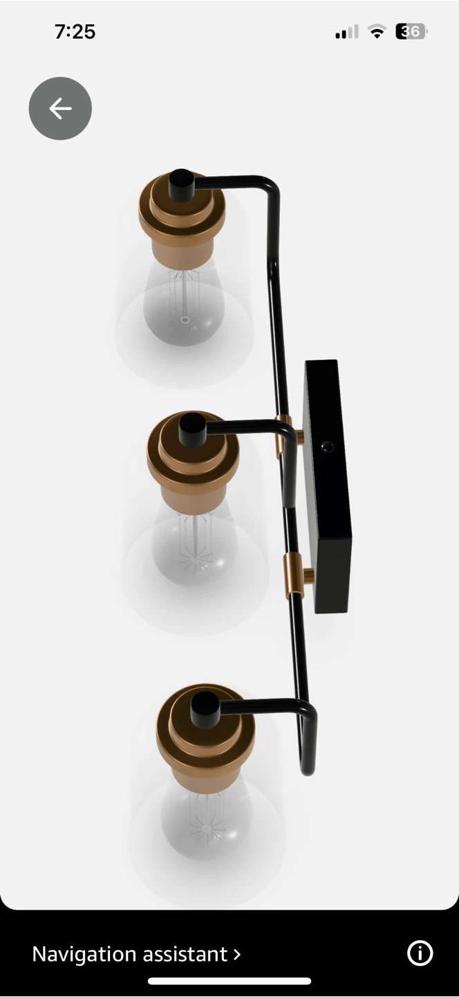 SOLFART 3 Head Vintage Bath Vanity Light - photo 2