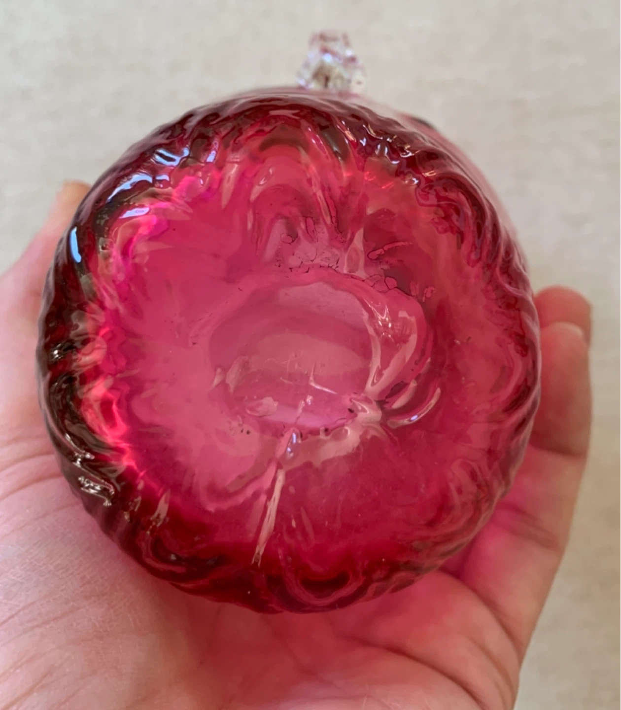 Cranberry Glass Pitcher - photo 4