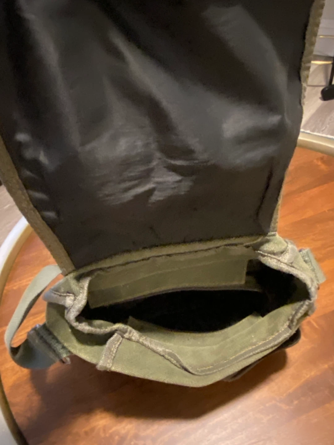 Olive Green Canvas Crossbody Bag - photo 3