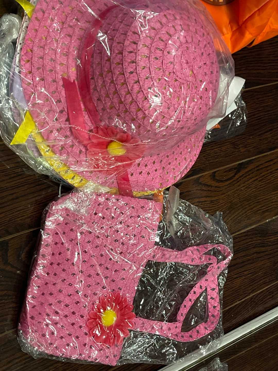 Kids' Sun Hat and Purse Set