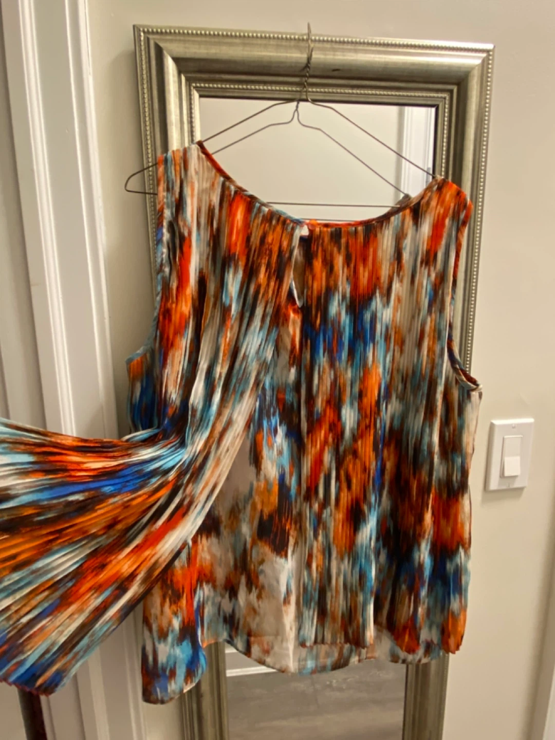 Sleeveless Abstract Print Blouse (PXL) - photo 4