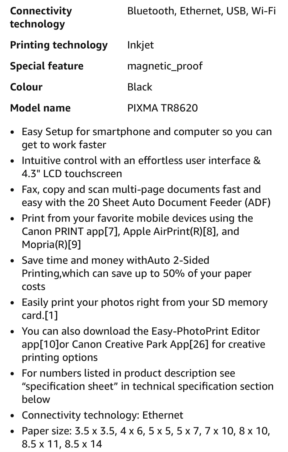 Canon PIXMA TR8620 All-In-One Printer - photo 3