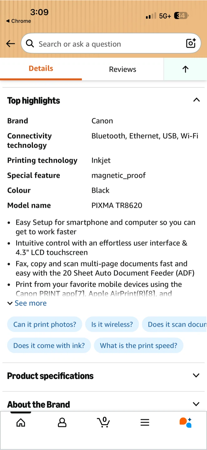 Canon PIXMA TR8620 All-In-One Printer - photo 2