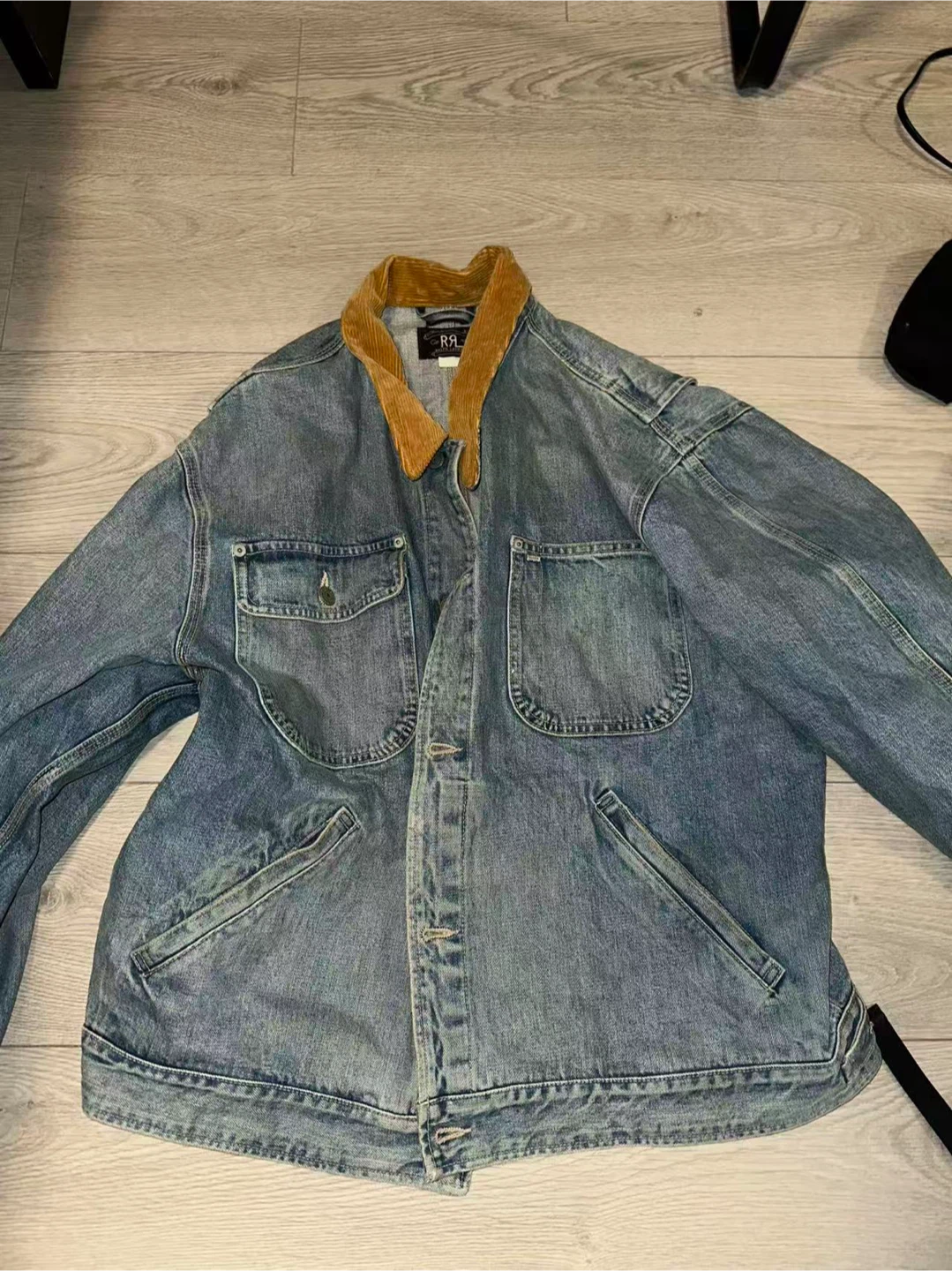 Ralph Lauren RRL Denim Jacket with Corduroy Collar