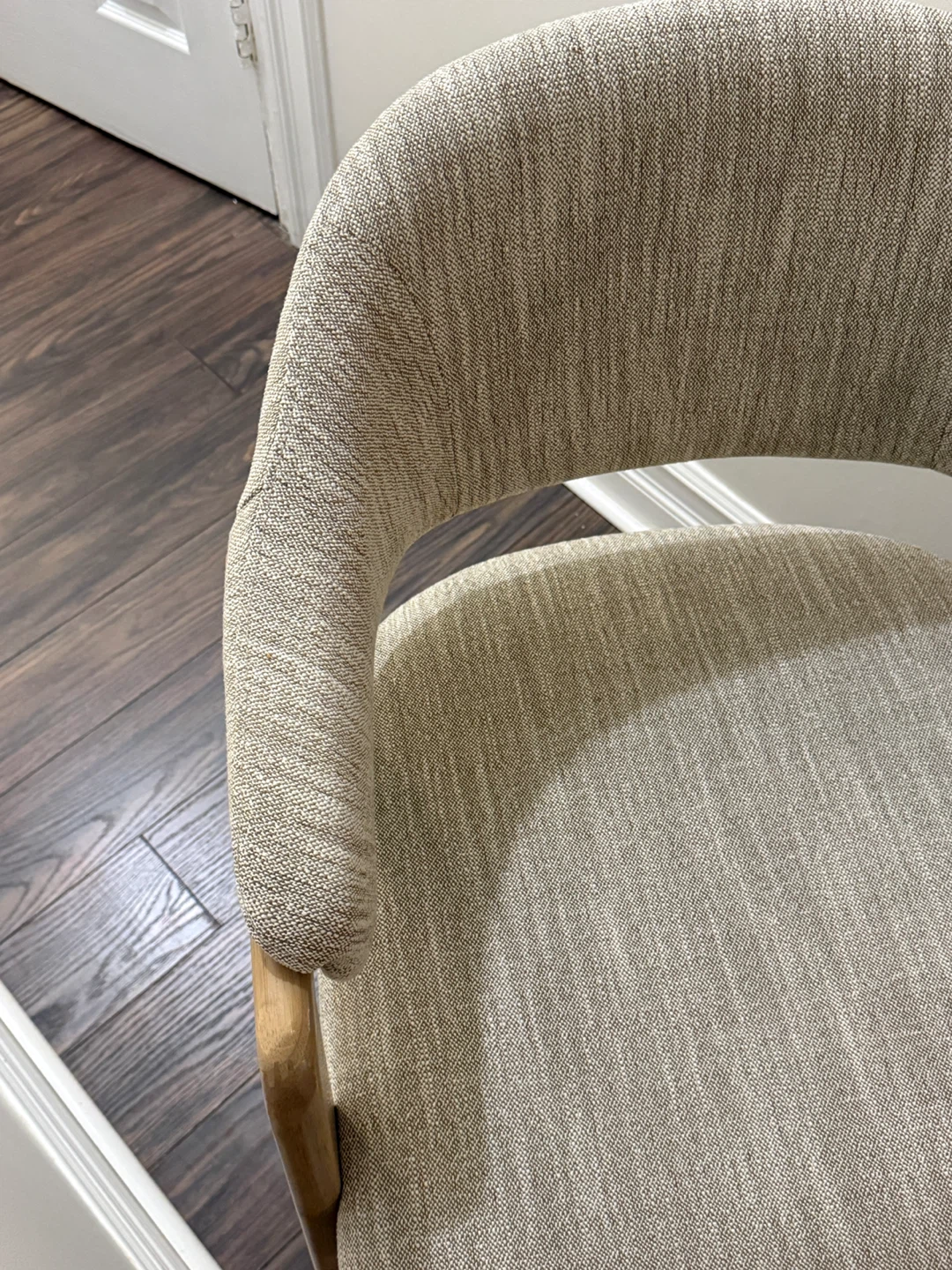 Fabric Upholstered Accent Chair with Wooden Legs - 4 available - photo 3
