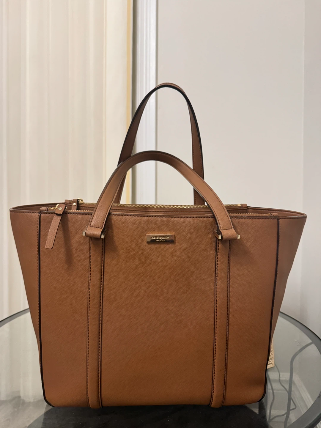 Kate Spade Brown Leather Tote Bag