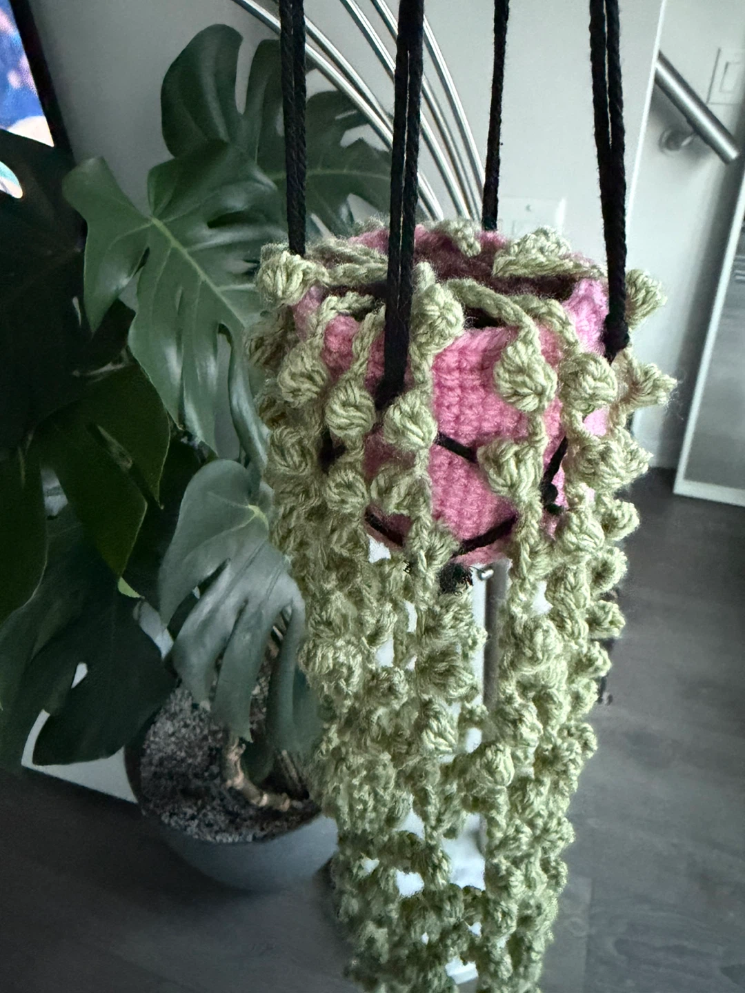 Crocheted Hanging Planter