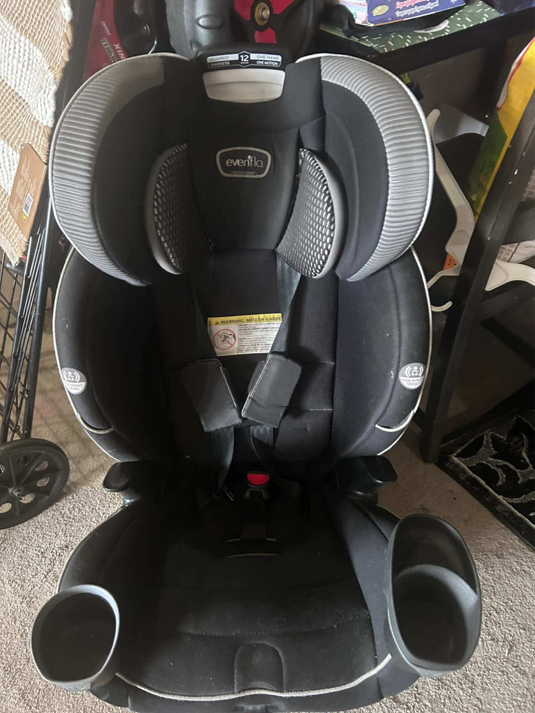 Evenflo EveryFit 120-lb All-in-One Car Seat - Olympus Black