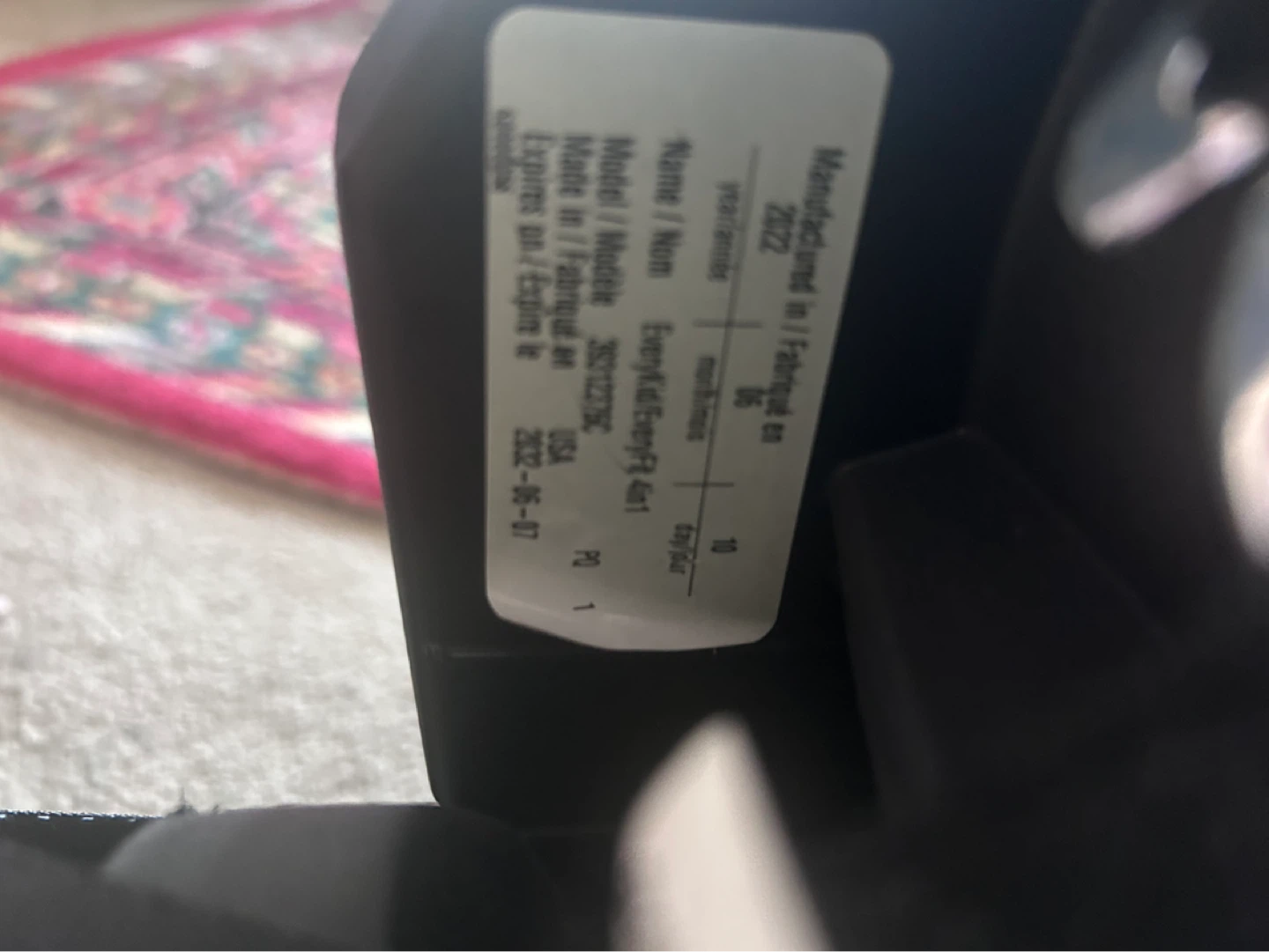 Evenflo EveryFit 120-lb All-in-One Car Seat - Olympus Black - photo 4