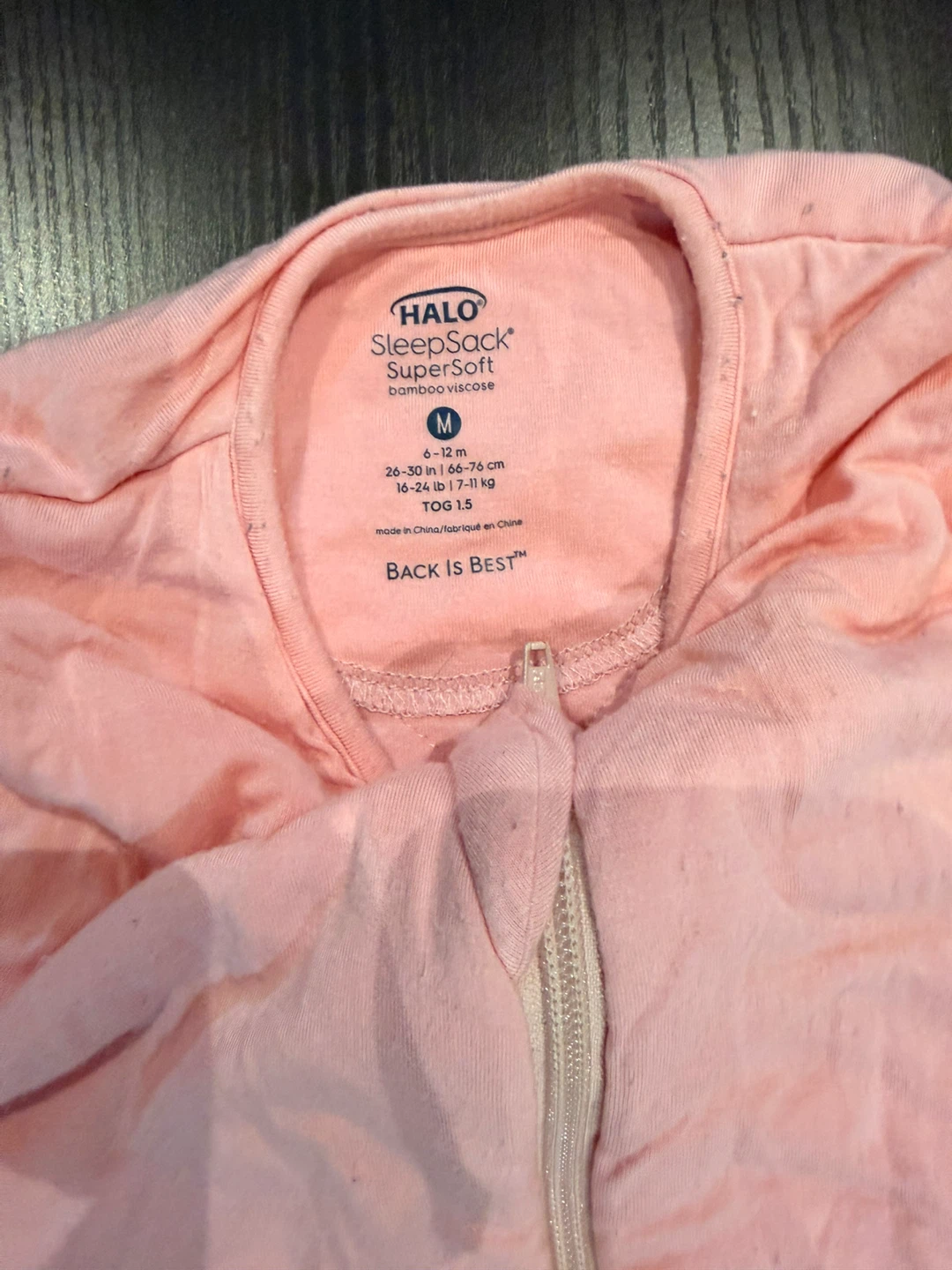 HALO SleepSack SuperSoft Bamboo Viscose Baby Sleep Bag M Pink - photo 3