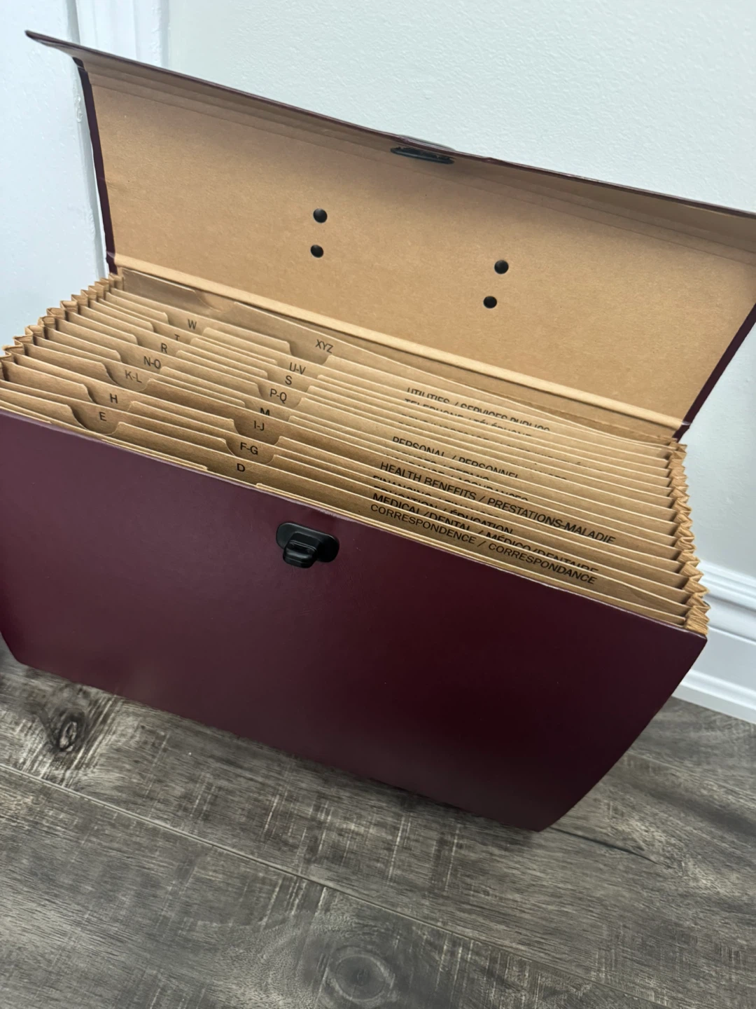 Black Accordion File and Paper Organizer Box - photo 3